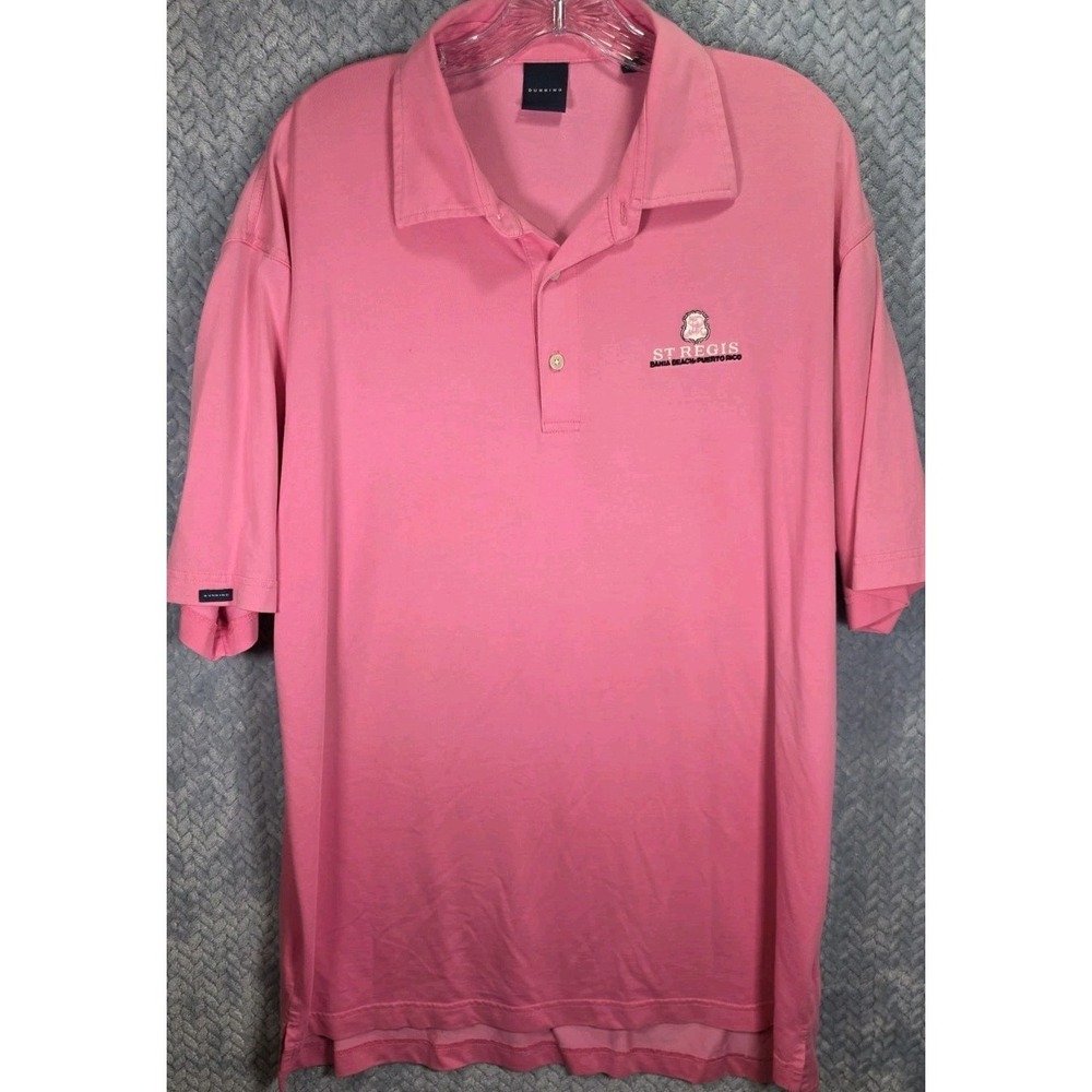 Dunning Pima Cotton Polo Shirt Mens Size XL St Regis Bamia Beach P.R. Nice Fade